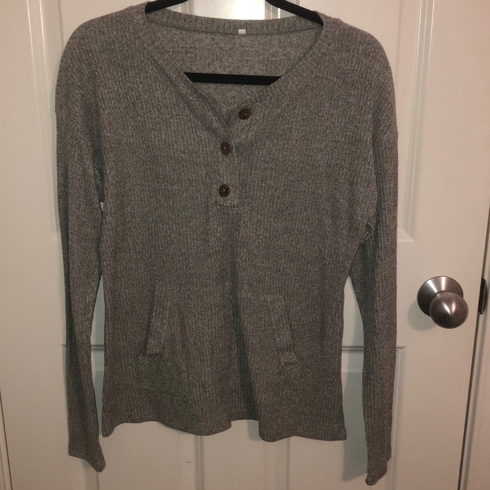 Button Up Sweater